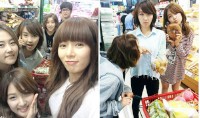 韓国の5人組ガールズグループ「4Minute」（フォーミニッツ）のヒョナが18日、自身のツイッターにメンバー全員と一緒に買い物をしている姿を投稿した。写真＝ヒョナのツイッター