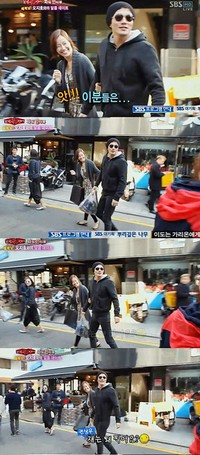 韓国人気俳優クォン・サンウ＆女優ソン・テヨン夫妻の普段の姿が俳優オ・ジホのインタビュー中に偶然キャッチされて話題となった。写真=SBS 真夜中のTV芸能キャプチャー