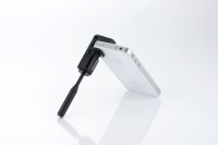 スマートフォンを三脚に取り付け、好きな角度で固定出来るアルミ製三脚用マウント「Bluevision SuperMount F Edition Black」の「Long handle」版