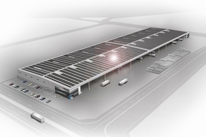 ひびき国際物流センター設置イメージ(画像:大和ハウス工業) ひびき国際物流センター設置イメージ(画像:大和ハウス工業)