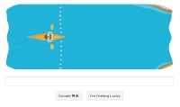 グーグルは9日、トップページのロゴでカヌーゲームを公開した。ブラウザ上でロゴに埋め込まれた再生ボタンを押すとゲームがプレイできる。