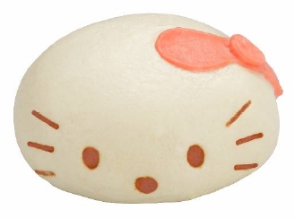 「ハローキティ肉まん」(画像:サークルKサンクス) 「ハローキティ肉まん」(画像:サークルKサンクス)