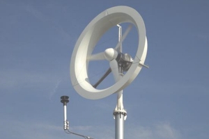 レンズ付き風車（1kW）ブレード（羽）直径1,380mm（写真：NHK）