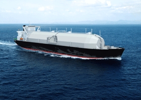 次世代型LNG運搬船「さやえんどう」（画像：三菱重工業）