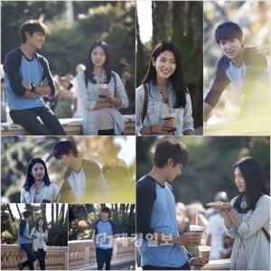 ドラマ『相続者たち』に出演中のイ・ミンホとパク・シネが甘い“コーヒー・デート”でアメリカのサンディエゴの大公園を熱くした。写真=ファエンダムピクチャーズ ドラマ『相続者たち』に出演中のイ・ミンホとパク・シネが甘い“コーヒー・デート”でアメリカのサンディエゴの大公園を熱くした。写真=ファエンダムピクチャーズ