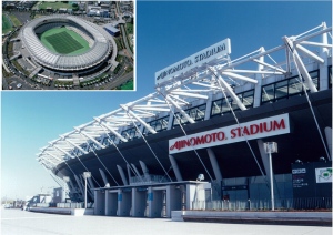 2001年にオープンした「味の素スタジアム」は東京・調布市にあり、アクセスは京王線「飛田給駅」が便利。観客約5万人のキャパシティを持つ。