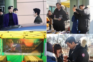 俳優シン・ソンロクが、ファンのプレゼントにファンサービスでしっかり応えた。写真=HBエンターテイメント 俳優シン・ソンロクが、ファンのプレゼントにファンサービスでしっかり応えた。写真=HBエンターテイメント