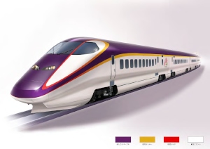 JR東日本が公開した山形新幹線「つばさ」の新たなエクステリアデザイン
