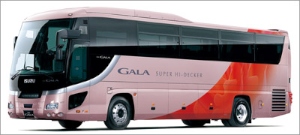 いすゞ自動車が改良して発売する大型観光バス「ガーラ」
