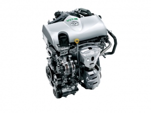 間もなくマイナーチェンジするトヨタのコンパクトカー「ヴィッツ」に搭載する1.3リッターガソリンエンジン