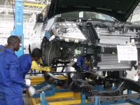 日産自動車が「パトロール」の生産を開始したナイジェリア・ラゴスの組立工場