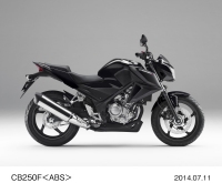 ホンダが8月1日に発売する250ccの新型ロードスポーツモデル「CB250F＜ABS＞ (ブラック)」