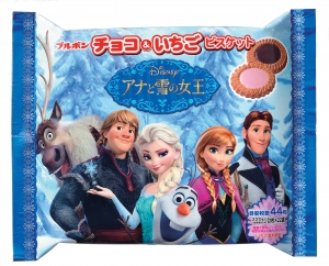 ブルボンは、大ヒット映画「アナと雪の女王」をモチーフにした、『チョコ&いちごビスケットFS』と『ポテトチップしお味』を7月15日から期間限定で販売する。 ブルボンは、大ヒット映画「アナと雪の女王」をモチーフにした、『チョコ&いちごビスケットFS』と『ポテトチップしお味』を7月15日から期間限定で販売する。