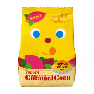 東ハトはが8月25日から期間限定で販売するスナック菓子「キャラメルコーン・スイートポテト味」 東ハトはが8月25日から期間限定で販売するスナック菓子「キャラメルコーン・スイートポテト味」