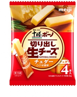 明治は、「明治北海道十勝ボーノ切り出し生チーズ」シリーズを9月1日に発売する。