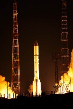 プロトンM/ブリーズMロケット、通信衛星を計画通りの軌道に投入できず（Image credit: Roskosmos）