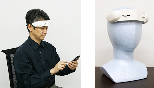 日立ハイテクノロジーズが開発した携帯型脳活動計測装置(試作機)(同社発表資料より)