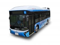 燃料電池システム「トヨタフューエルセルシステム」を搭載した燃料電池バス「トヨタ FC BUS」(写真提供：トヨタ自動車)