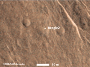 行方不明になった火星探査機ビーグル2、11年ぶりに発見（Image credit: UKSA）