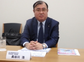 協立情報通信＜３６７０＞（ＪＱ・売買単位１００株）の長谷川浩常務取締役管理部長（写真）は、まず概要について語った。