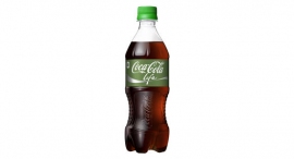 砂糖とステビアの葉から抽出された植物由来の甘味料を用いた「コカ･コーラ ライフ」(コカ･コーラシステムの発表資料より)
