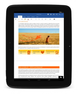 Android向けOfficeが「プレビュー版」から正式版になった。