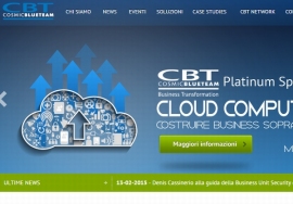 日立システムズはイタリアのITサービス企業Cosmic Blue Teamを買収する。写真は、Cosmic社のWebサイト。 日立システムズはイタリアのITサービス企業Cosmic Blue Teamを買収する。写真は、Cosmic社のWebサイト。