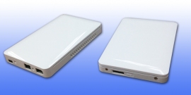 アミュレットは、Mac OS X用フォーマット済のポータブルSSDの新製品、USB3.0/2.0接続に対応した「RebDrive SSD 1TB」と、FireWire800/400接続およびUSB2.0接続に対応した「RebDrive FireWire 800 SSD 1TB」の2モデルを発売する（写真：同社発表資料より）