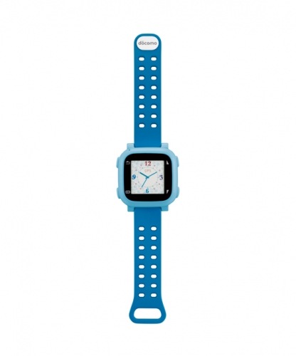 腕時計型ウェアラブル端末（ライトブルー）（写真：ドコモ発表資料より）