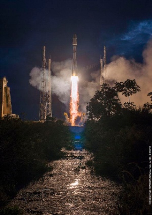 ソユーズST-Bロケット、航法衛星「ガリレオFOC-M2 SAT 7」、「同8」の打ち上げに成功（Image credit: Arianespace）