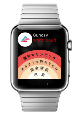 Apple Watchに対応した「グノシー」最新版の画面イメージ（写真：Gunosy発表資料より）