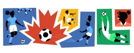 6月5日のGoogleロゴは「FIFA女子ワールドカップカナダ2015」記念Doodleになっている。 6月5日のGoogleロゴは「FIFA女子ワールドカップカナダ2015」記念Doodleになっている。
