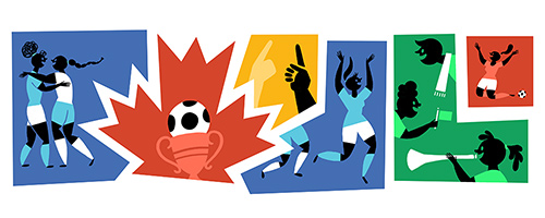 女子ワールドカップサッカーカナダ大会記念Doodle