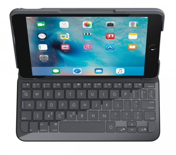 ロジクールが発売した「キーボードケース for iPad mini 4」（写真提供：ロジクール）