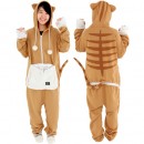 お腹のポケットに猫を収納できるワンピース状部屋着「ダメねこ」に「三毛」「茶トラ」の新柄を追加された。(写真:ビーズの発表資料より) お腹のポケットに猫を収納できるワンピース状部屋着「ダメねこ」に「三毛」「茶トラ」の新柄を追加された。(写真:ビーズの発表資料より)