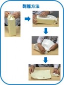 大日本印刷は、口栓付きのアルコール飲料向け紙容器の新製品2種を開発した。写真は、紙とフィルムを分離できるタイプ。紙層と内層に使用するアルミなどのバリアフィルムを、ハサミを使わずに簡単に分離できるという。（大日本印刷の発表資料より）