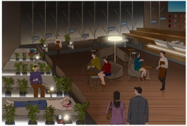 「ネスカフェ×フランスベッド 睡眠カフェ」(ネスレ日本の発表資料より) 「ネスカフェ×フランスベッド 睡眠カフェ」(ネスレ日本の発表資料より)