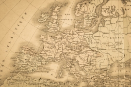 ヨーロッパの地図。