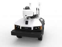 屋外自律走行監視ロボットSV-S500。（画像：シャープ発表資料より）