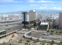 ロイヤルパークスER函館駅前の完成イメージ（大和ハウス工業発表資料より）