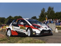 WRC第9戦ラリー・ドイツで優勝したTOYOTA GAZOO Racing World Rally Teamのオット・タナック/マルティン・ヤルヴェオヤ組のヤリスWRC 8号車
