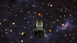太陽系外惑星を探査するケプラー宇宙望遠鏡のイメージ図 (c) NASA/Wendy Stenzel/Daniel Rutter