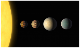 K2-187 の惑星系の想像図。（NASA/JPL-Caltech/R. Hurt,T. Pyle （IPAC）, UTokyo/J. Livingston）