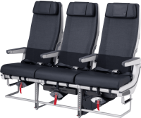 普通席のシート。（日本航空の発表資料より）