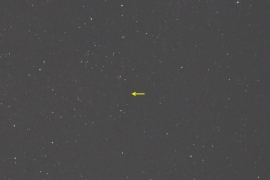 発見者の1人である山本稔さんによる新星発見画像。 (c) 山本稔