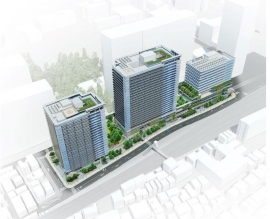 囲町東地区第一種市街地再開発事業の完成イメージ(三井不動産レジデンシャル発表資料より) 囲町東地区第一種市街地再開発事業の完成イメージ(三井不動産レジデンシャル発表資料より)