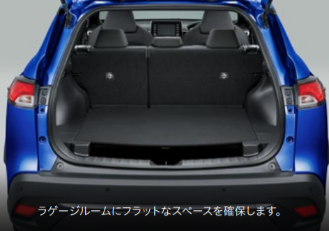 新型カローラクロスに専用設計されたラゲージアクティブボックス装着イメージ（画像：トヨタ自動車株式会社発表資料より）