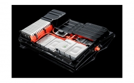 Photo:日産リーフのリチウムイオンバッテリー(日産自動車発表資料) Photo:日産リーフのリチウムイオンバッテリー(日産自動車発表資料)