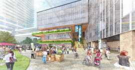 駅前街区のオープンイメージ(川崎市発表資料より) 駅前街区のオープンイメージ(川崎市発表資料より)