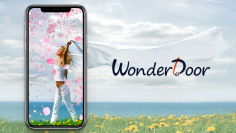 ARアートに包まれる iPhoneアプリ【Wonder Door】春限定！室内でも楽しめるAR「お花見アート」再登場